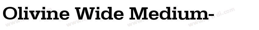 Olivine Wide Medium字体转换 Olivine Wide Medium字体转换